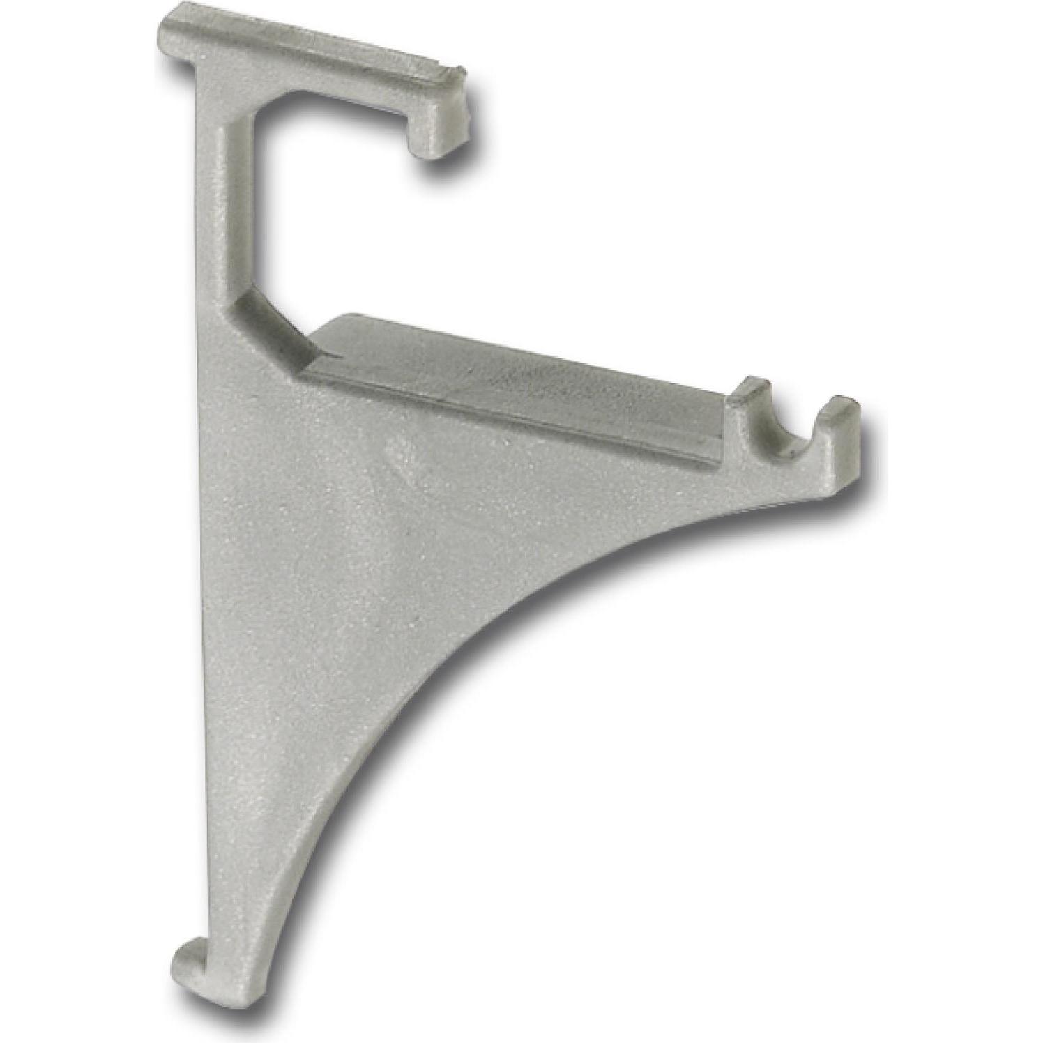 Fonsegrive, Werkzeugwand, Endstück Fritz 1 Paar Höhe 50 mm, Kunststoff silberfarbig
