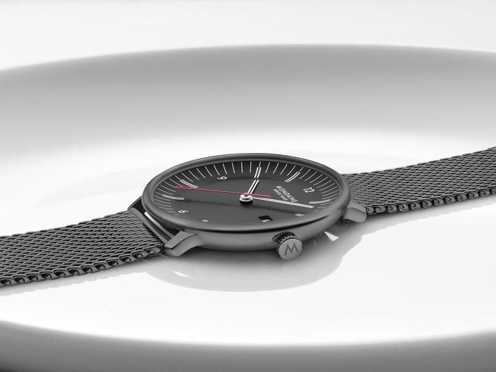 Actual product image Mondaine MLE.41220.SM Men's watch Doppio 41mm (Analogue wristwatch, Swiss made, 41 mm)