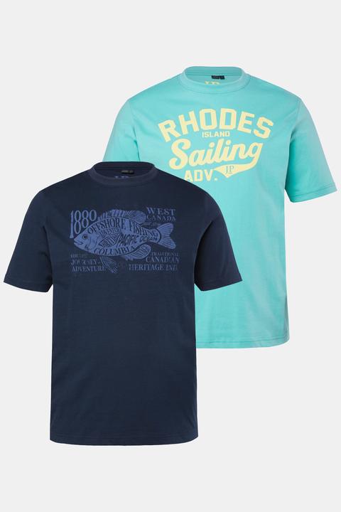 Produktbild JP1880 T-Shirts, 2er-Pack, Halbarm, Print (5XL)