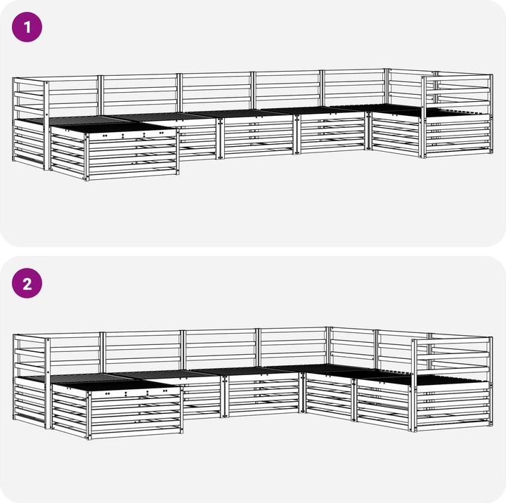 Produktbild vidaXL Outdoor-Sofa