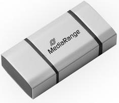 Actual product image MediaRange USB Nano memory stick with Micro USB adapter (32 GB, USB-A, Micro USB-A)