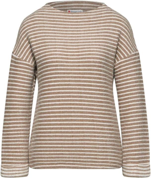 Street One Comfortable Striped Women's Shirt with Three-Quarter Sleeve and Elastic Hem (46)