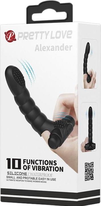 Actual product image Pretty Love Alexander Vibrating Finger Sleeve