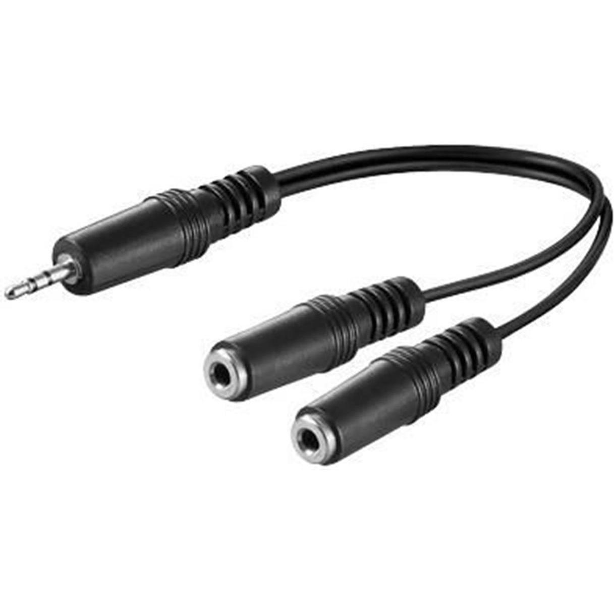 MicroConnect Audiokabel (0.20 m, 3.5mm Klinke (AUX)), Audio Kabel