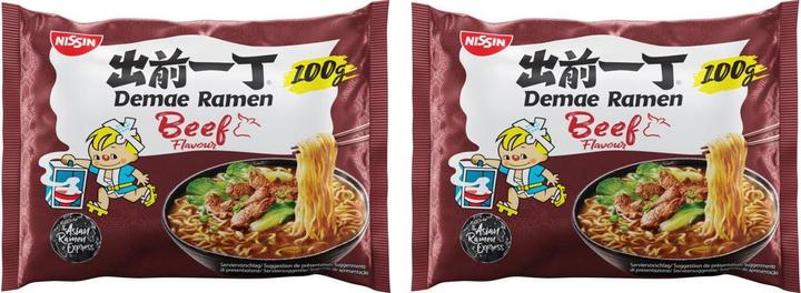Actual product image Nissin Demae Ramen Beef (100 g)