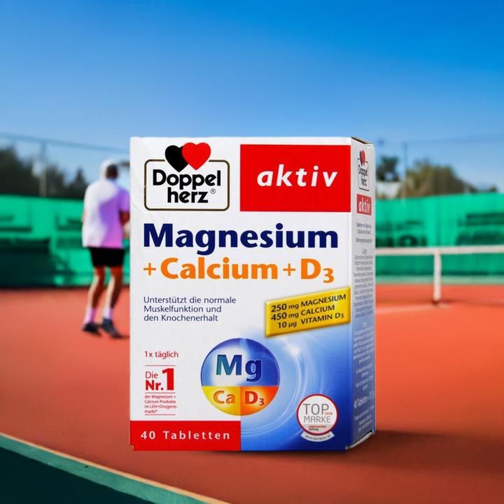 Actual product image Queisser Pharma Doppelherz Magnesium+Ca+D3 (40 Piece, Pills)