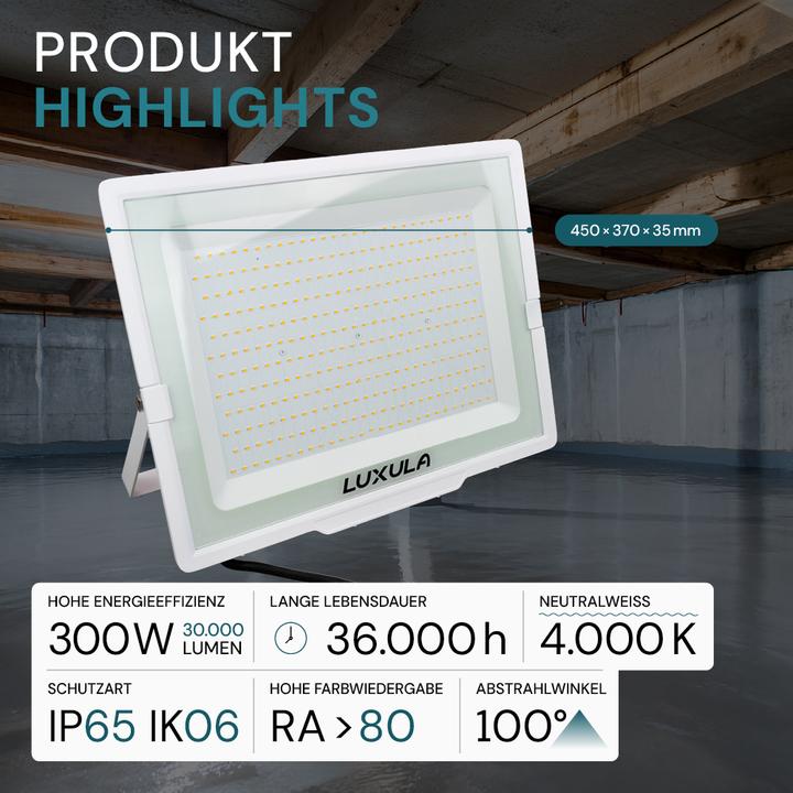 Actual product image Luxula LED floodlight (30000 lm, IP65)