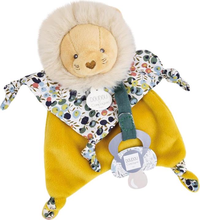 Produktbild Doudou et Compagnie Löwe Schmusetuch mit Schnullerhalter, 20cm