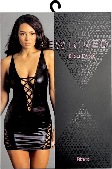 Be Wicked Elise WetlookDress Black (M)