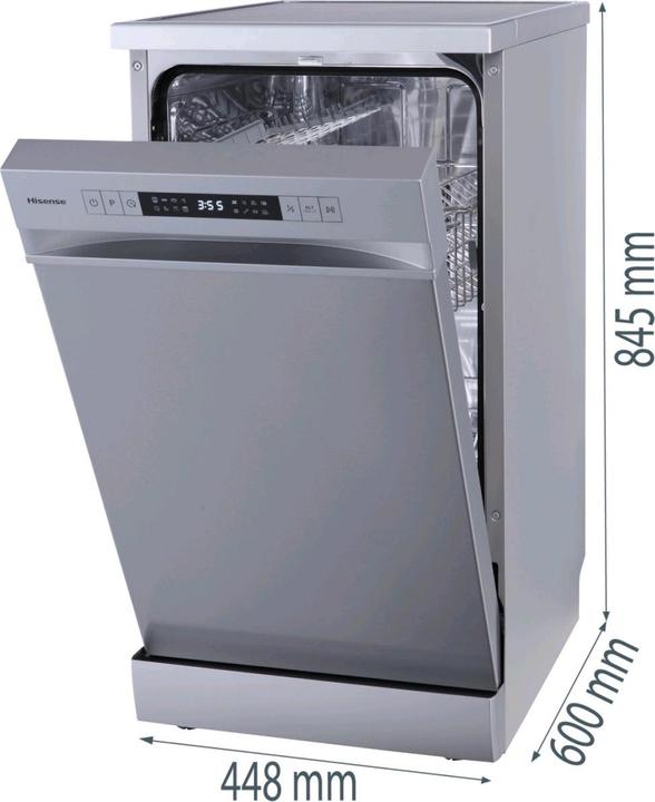 Produktbild Hisense HS522E10X Stand-Geschirrspüler 45 cm