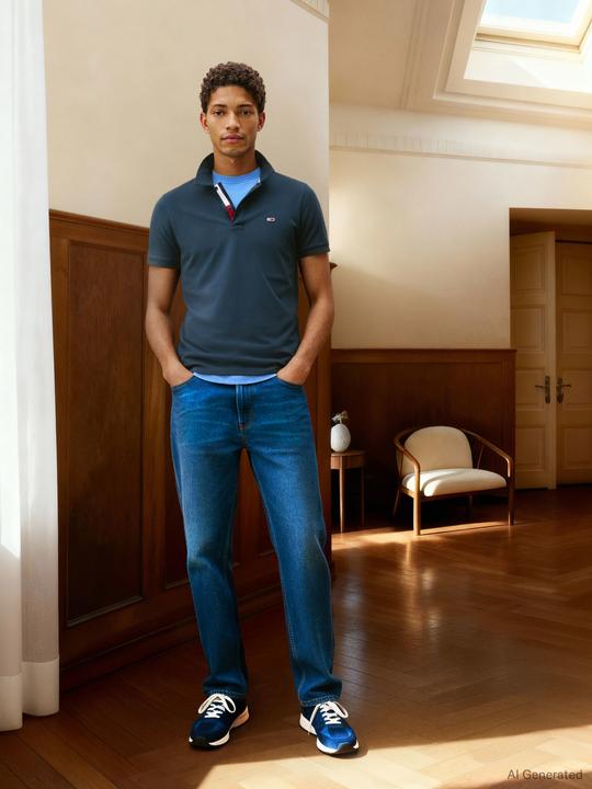 Produktbild Tommy Jeans Tjm Slim Placket Polo (M)