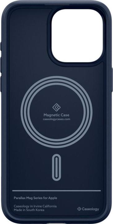 Actual product image Caseology Parallax MAG iPhone 15 Pro Max 6.7" Magsafe Granatowy/Midnight Blue ACS06615 (Apple iPhone 15 Pro Max)