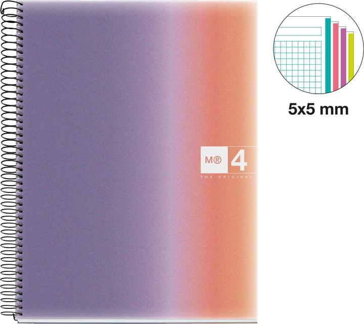 Actual product image Miquelrius Notizbuch A4 120 SQU 70G PP AURORA PROVENCE (A4, Dotted)