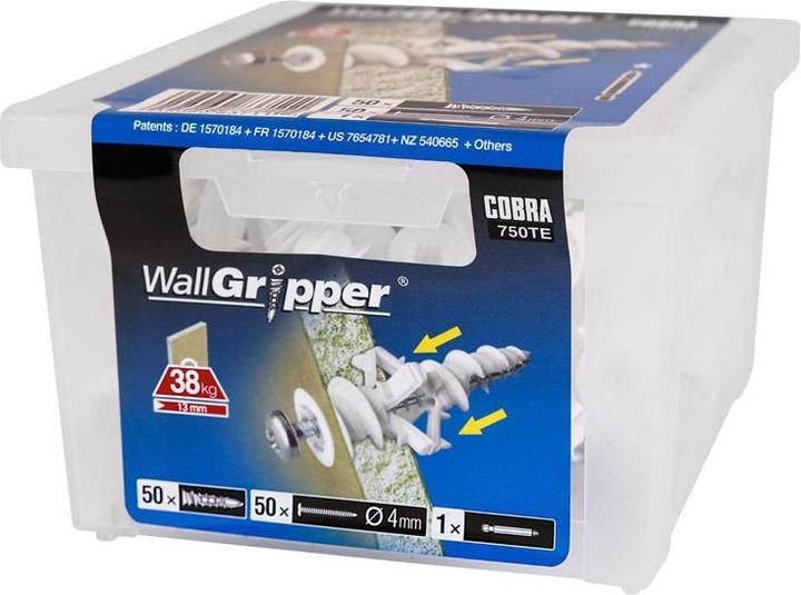 Image du produit Cobra ANCHOR DRYW GRIPPER 4X54 NAILON 50 PCS (CF)