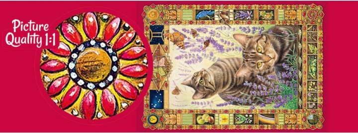 Productafbeelding Cherry Pazzi Puzzel katten 1000 stukjes (1000 onderdelen)