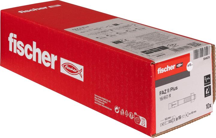 Produktbild Fischer Bolzenanker FAZ II Plus 16/60 R (20 Stk.)