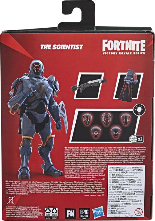 Actual product image Fortnite Hasbro Victory Royale Series The Scientist 15 cm tall action figure to collect with accesso