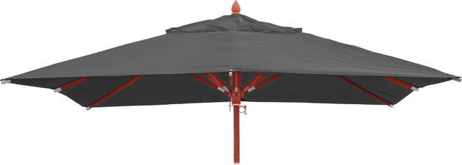 Actual product image Mendler Cover for gastronomy wooden parasol, parasol cover replacement cover, square 4x4m polyester 3kg - a (4 m)