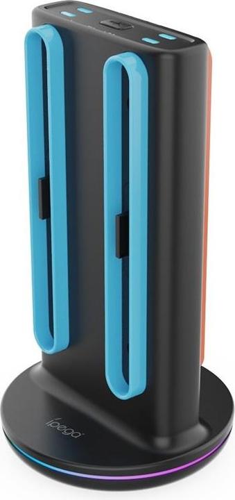 Productafbeelding iPega SW2051 Charger Dock with RGB for JoyCon Controllers Nintendo Switch 2 Black (Damaged Package) (Switch)