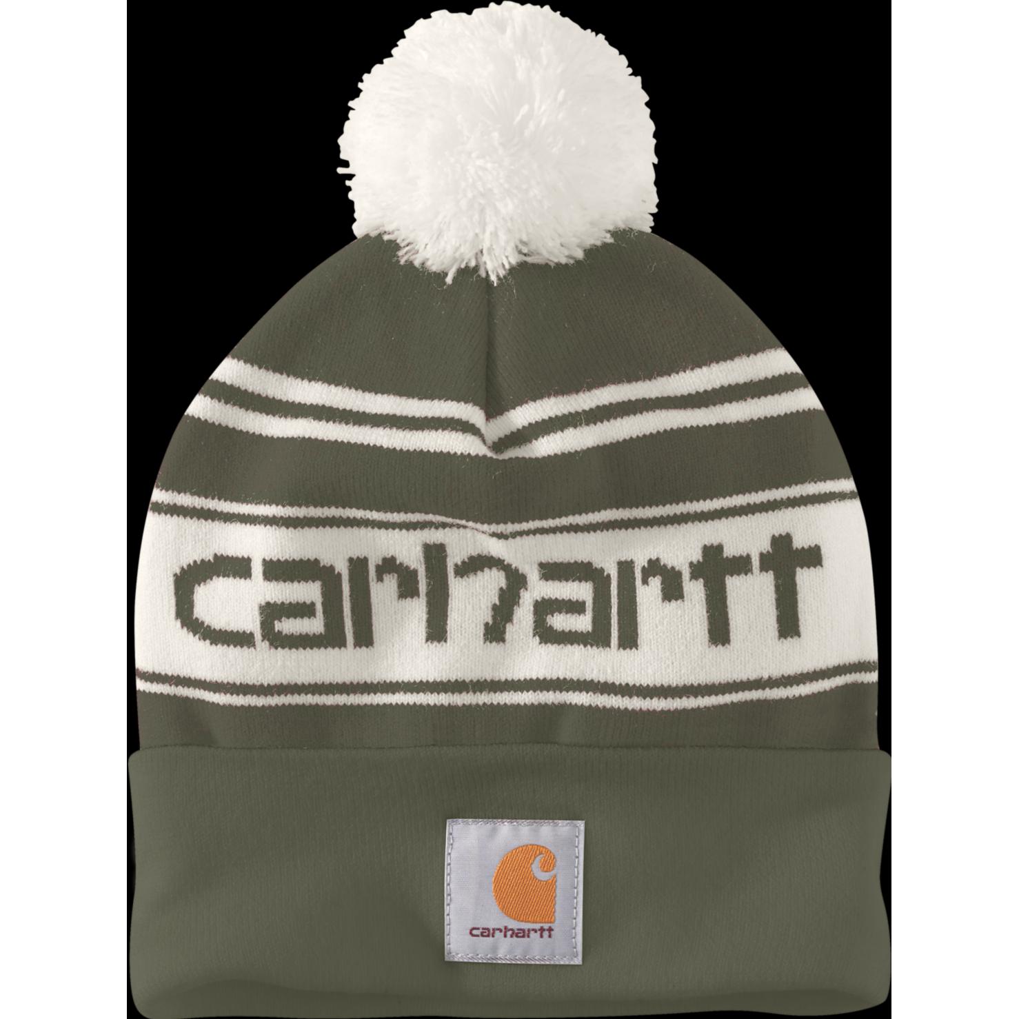 Carhartt, Herren, Mütze, Hue Beanie 105168 grün/weiss, Grün