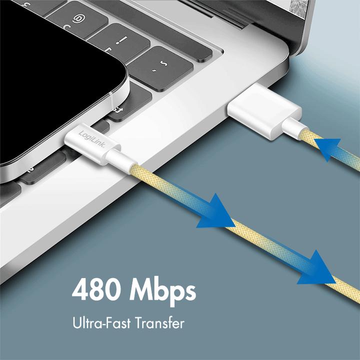Produktbild LogiLink Prüfen (1 m, USB 2.0, 60 W)