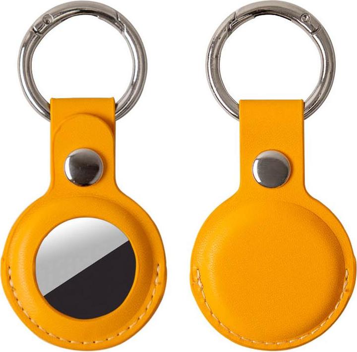 Produktbild Esmée 5er Set Case / Hüllen für AirTags aus Kunstleder, in Schwarz, Gelb, Blau, Grün und Braun