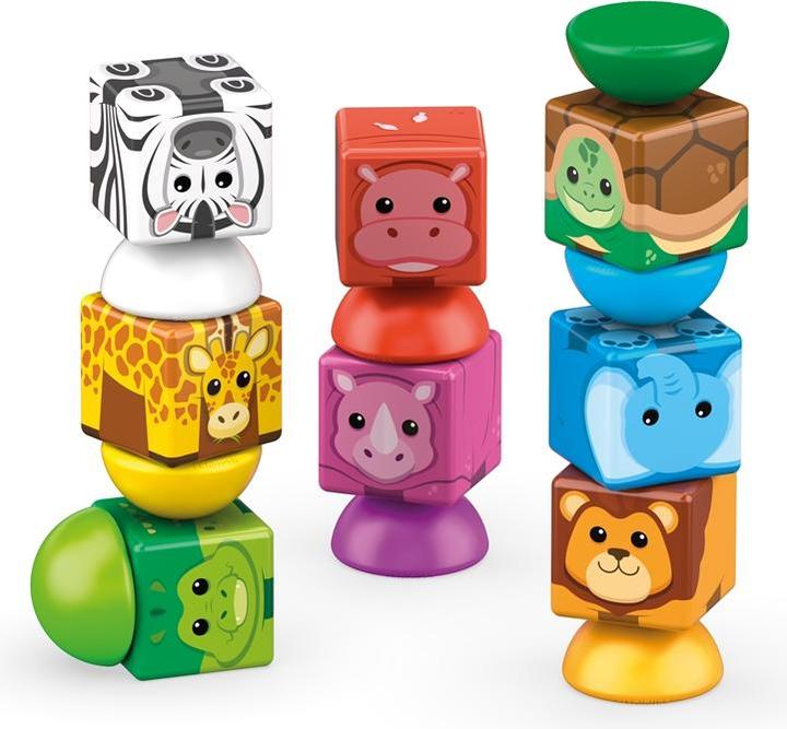 Actual product image Geomag Magicube Blocks Stacking Safari 16 Teile
