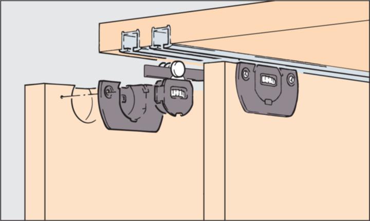Actual product image HAWA Sliding door fittings