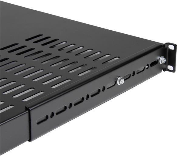 Actual product image StarTech 1U adjustable heavy duty shelf for server rack/cabinet up to 113 Kg - Shelf server rack/cabinet...