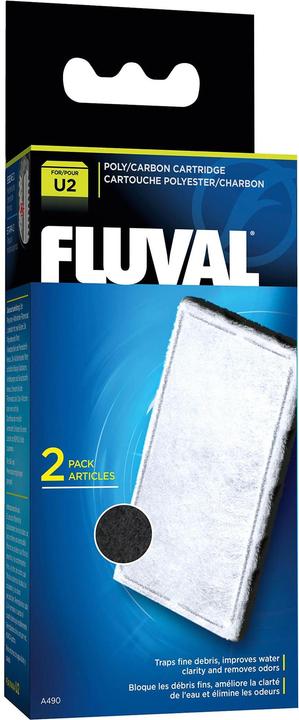 Immagine prodotto Fluval Poli-carbone attivo U2 (110 l, Filtri interni, Acqua dolce, Acqua salata)