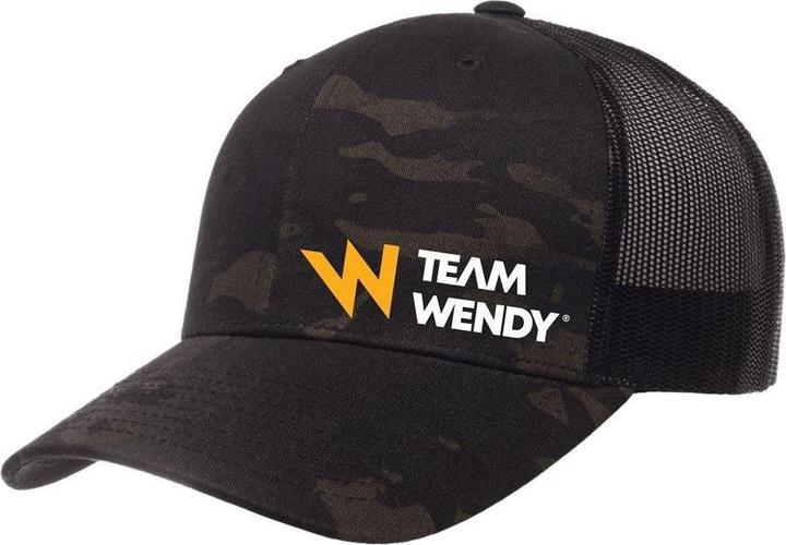 Actual product image Team Wendy MultiCam Black Trucker Hat