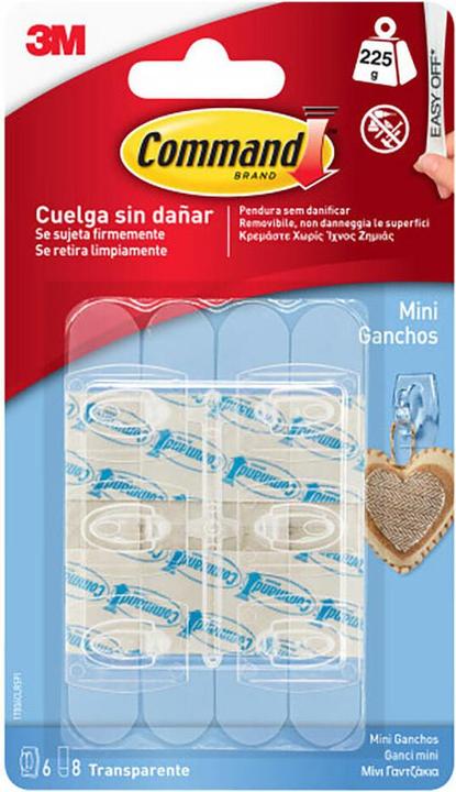 Produktbild 3M Plastik-Haken für verschiedene Zwecke, transparent