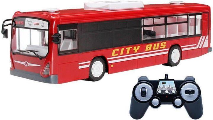 Double Remote-controlled city bus 1:20 (red) E635-003