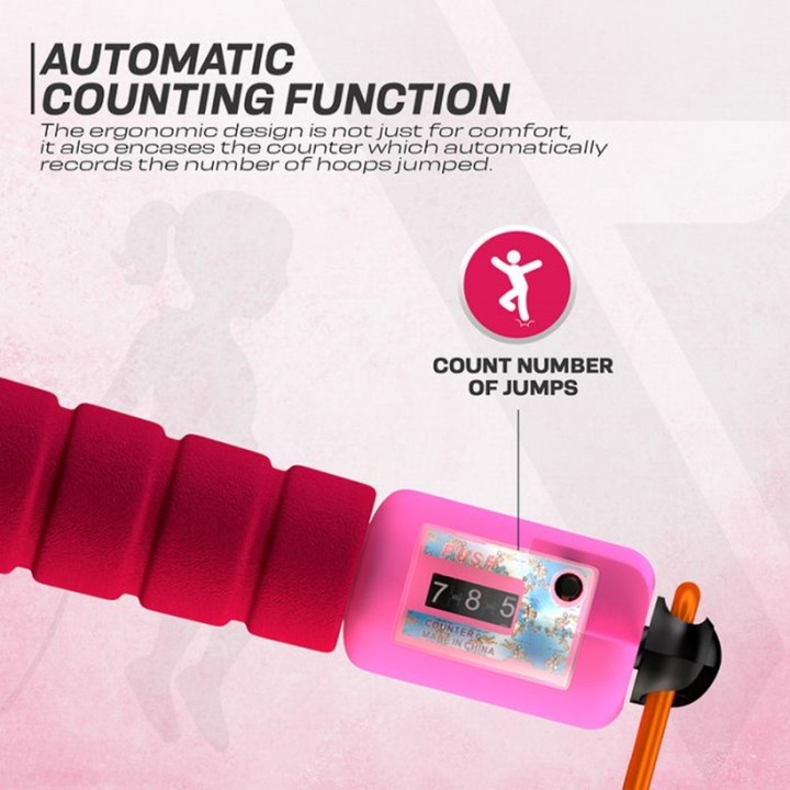 Actual product image Rdx Adjustable skipping rope with counter (310 cm)