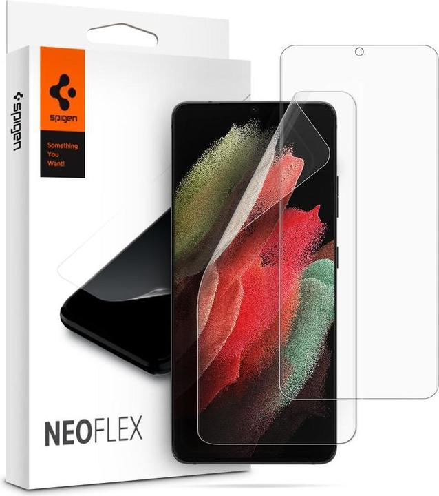 Actual product image Spigen Hydraulic Film Neo Flex Galaxy S21 Ultra (2 Piece, Samsung Galaxy S21 Ultra)