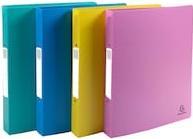 Actual product image Exacompta 54790E, A4+, Polypropylene (PP), Assorted colours, 275 sheets, 80 g/m², 4 cm (A4, 30 mm, 4 pcs.)