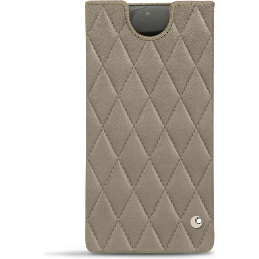 Noreve Lederschutzhülle (Samsung Galaxy Note 10+), Smartphone Hülle, Beige