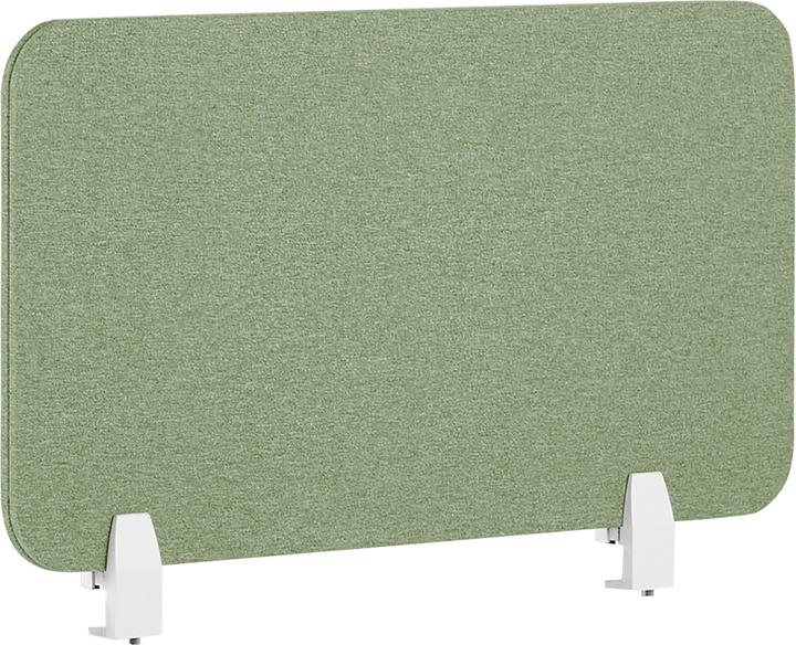 Beliani Schreibtischtrennwand hellgrün 72 x 40 cm WALLY
