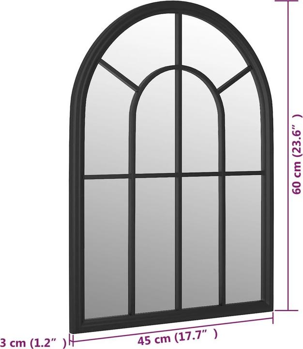 Immagine prodotto vidaXL Gartenspiegel (60 x 45 cm)