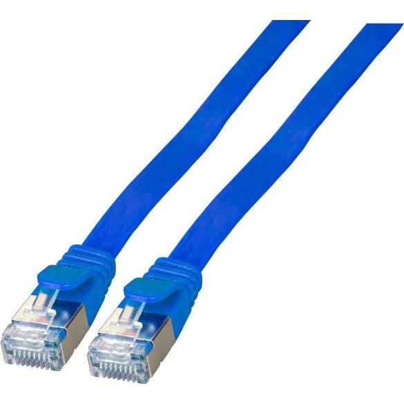 EFB Elektronik Flachpatchkabel U/FTP, Cat., PVC (U/FTP, CAT6a, 0.50 m), Netzwerkkabel