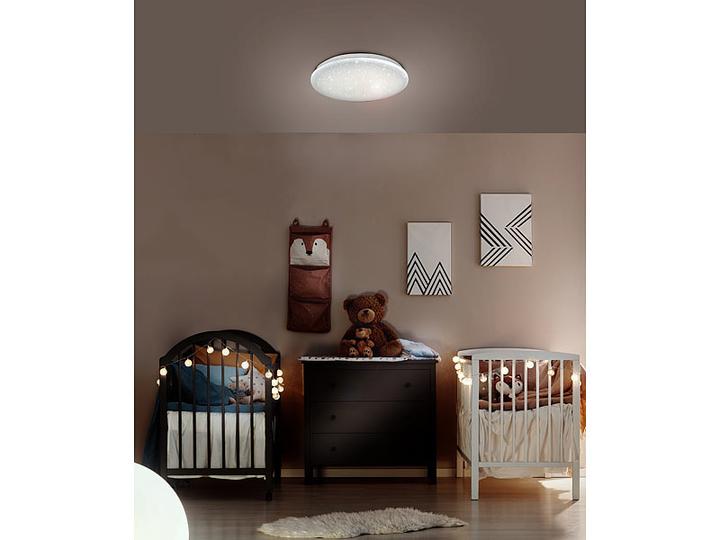 Actual product image Luminea Wi-Fi star ceiling light for Siri, Alexa, GA, CCT, 36 watt, Ø 48 cm (2500 lm)