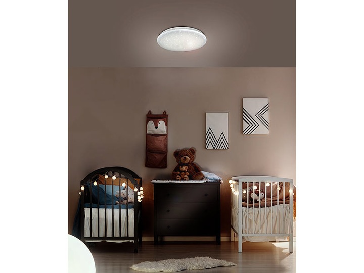 Immagine prodotto Luminea Plafoniera WLAN star per Siri, Alexa, GA, CCT, 36 watt, Ø 48 cm (2500 lm)