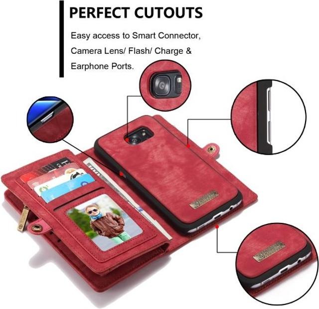 Image du produit Caseme Porte-monnaie en cuir avec pochette plastique (Samsung Galaxy S7 Edge)