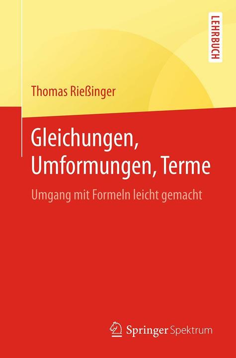 Produktbild Gleichungen, Umformungen, Terme (Deutsch, Thomas Rießinger, 2016)