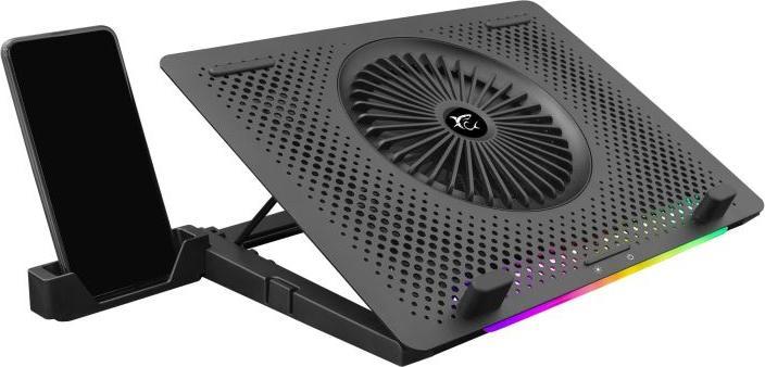 Produktbild White Shark Cooling stand for laptop Ice Master, up to 15.6 ", 5 fans, RGB lighting