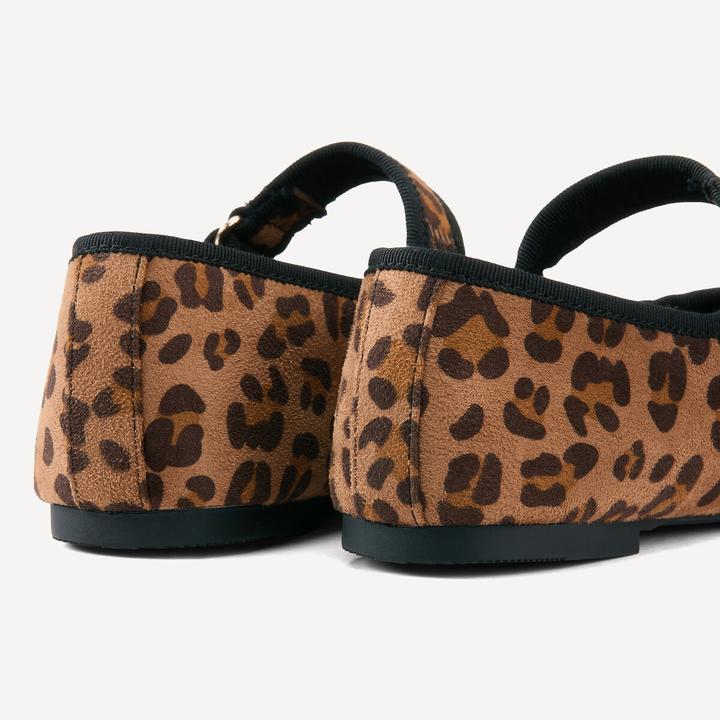Actual product image La Redoute Collections Spangenballerinas mit Leopardenmuster (32)
