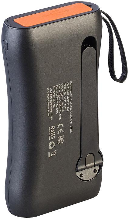 Produktbild Revolt Kurbel-Dynamo-Powerbank mit Solarpanel (10000 mAh, 5 W)