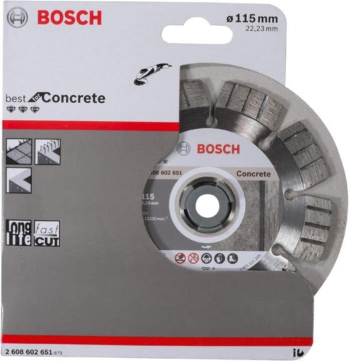 Actual product image Bosch Professional Zubehör PRO Concrete diamond cutting disc, 115 x 22.23 mm