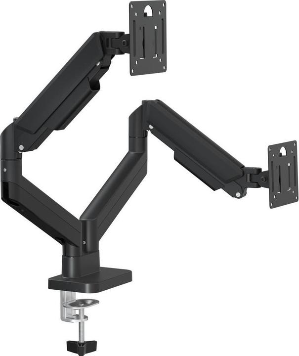 Gembird Schreibtisch montiert einstellbare Doppelmonitorarm 17 "-32" Schwarz (Tabel, 32", 10 kg)