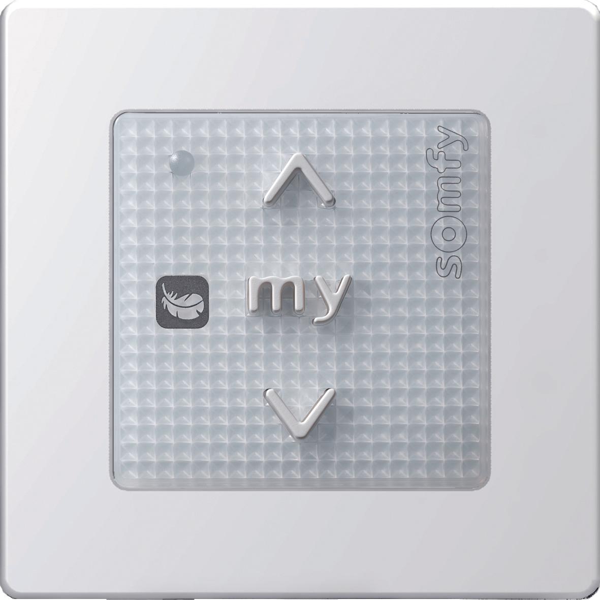 somfy, Accessori per la tecnologia di guida, 1811717 Smoove Origin RS100 io Pure Shine con cornice